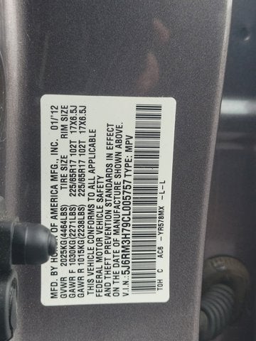 2012 Honda CR-V EX-L