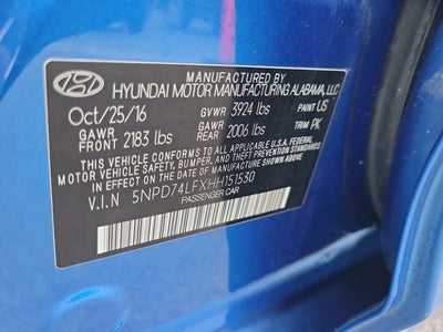 2017 Hyundai Elantra SE