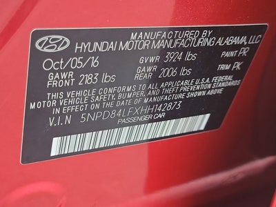 2017 Hyundai Elantra SE